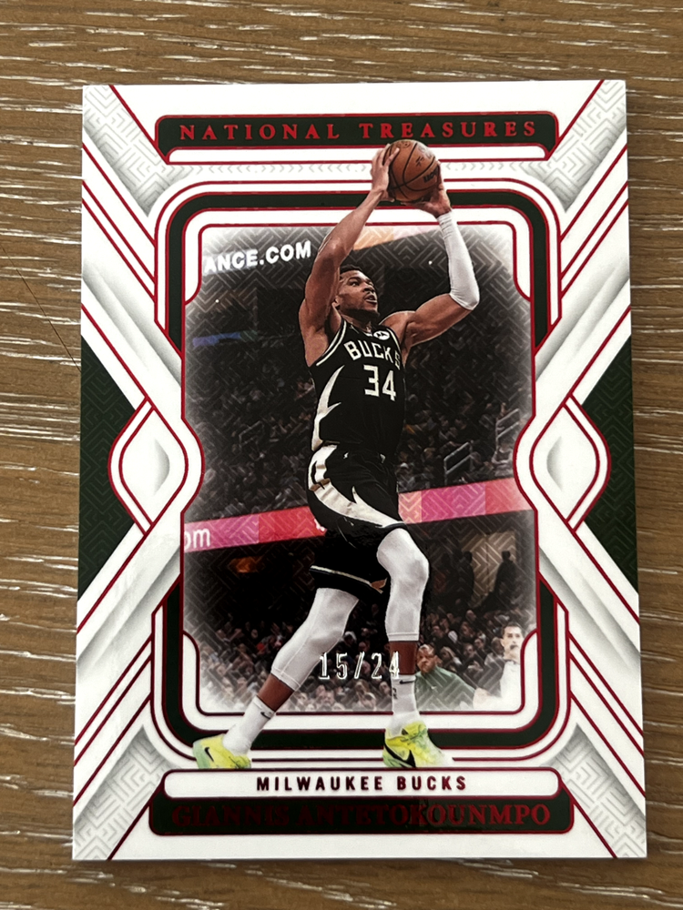2024-25 Panini National Treasures International #18 Giannis Antetokounmpo /24