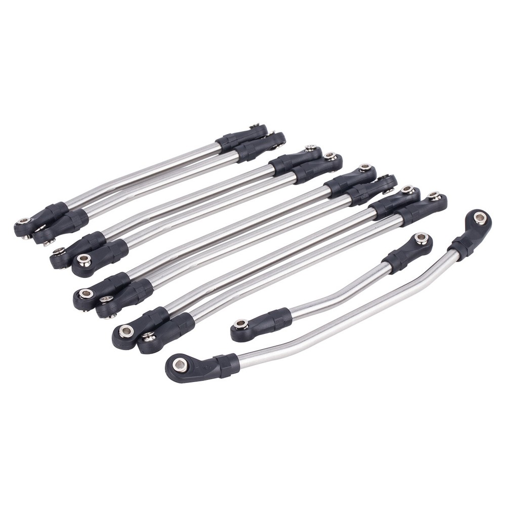 Steel Link Rod Linkage 313mm for Axial SCX10 II 90046 1/10 RC Crawler Steering Upgrade