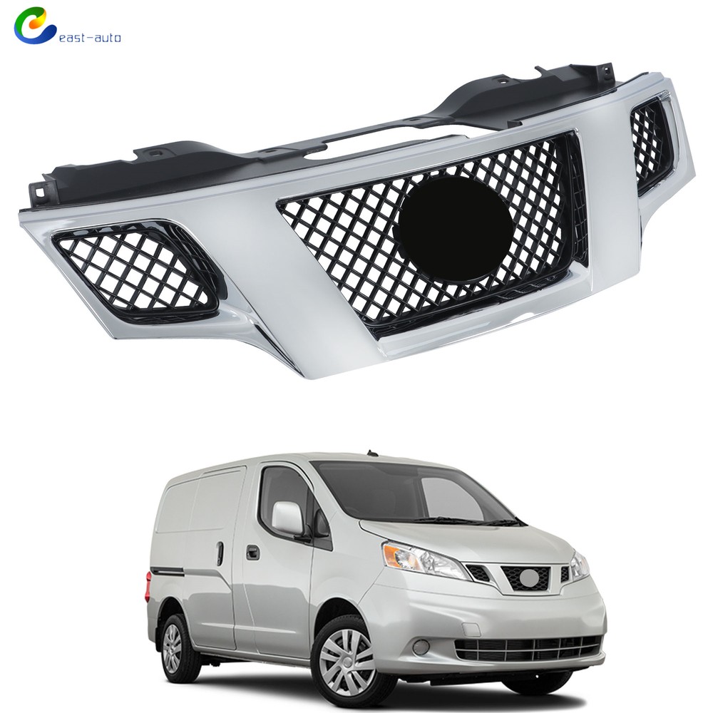 Plastic 623123LM0H Front Upper Grille Assembly For 2013-2021 Nissan NV200 Chrome