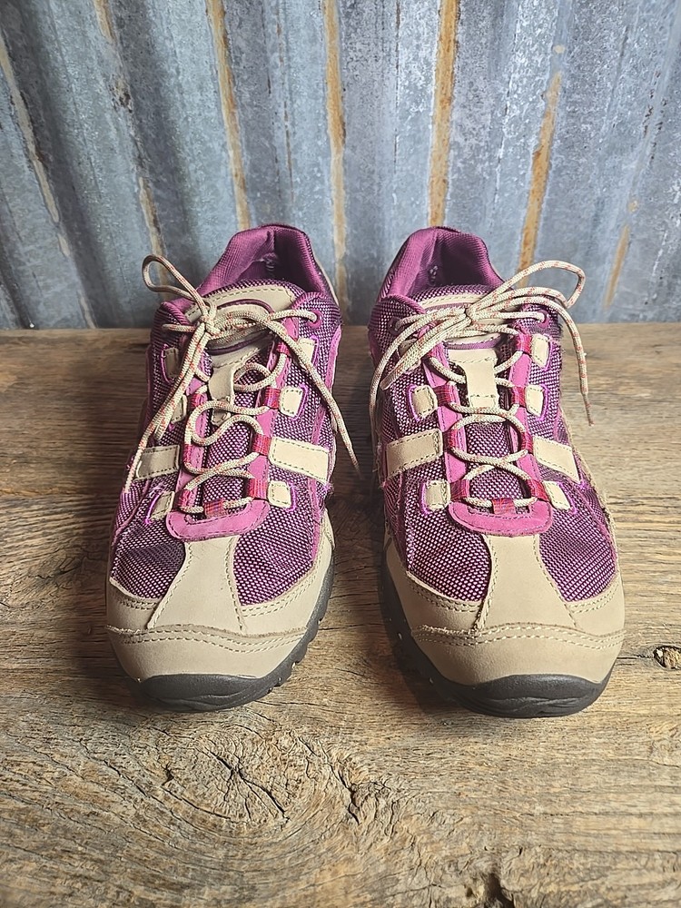 L.L.Bean Womens Size 9 Purple Tan Rugged Trail Running Shoes 0HXP3 04