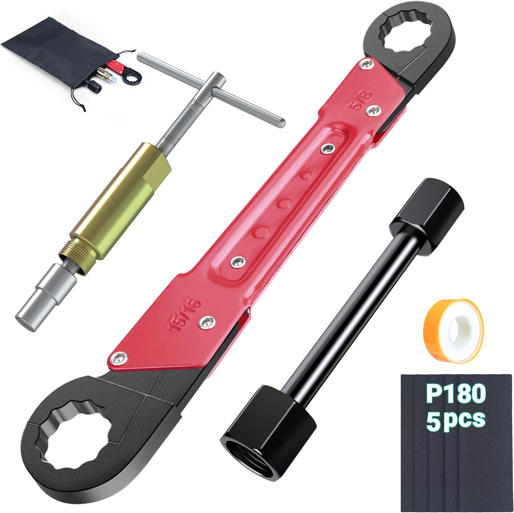 10 PCS Plumbing Tools Kit Angle Stop Wrench Kit 1/2