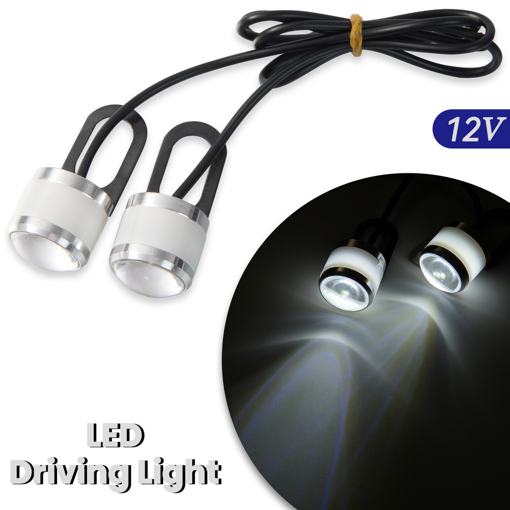 12V_Universal Rearview Mirror LED Reverse Parking Backup Light Motorcycle E-bike