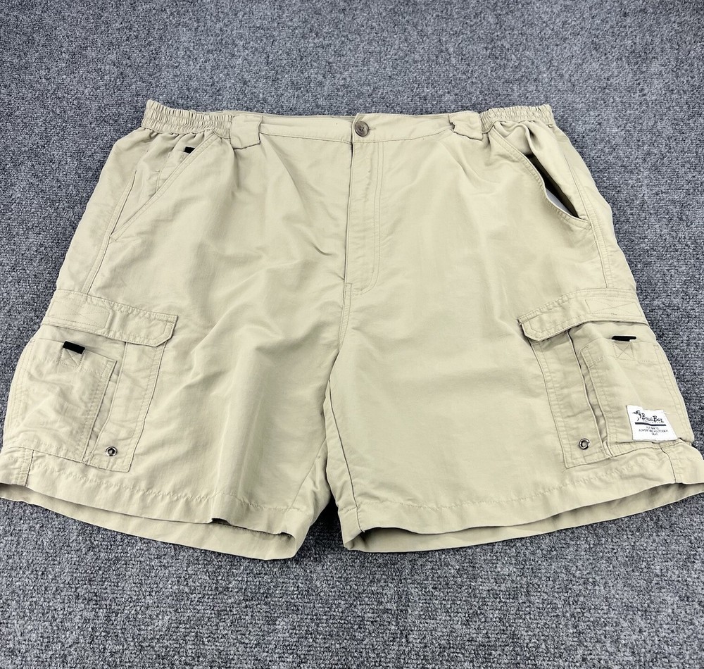 Bimini Bay Performance Gear Shorts Men's 44 Beige Nylon Hiking Fishing