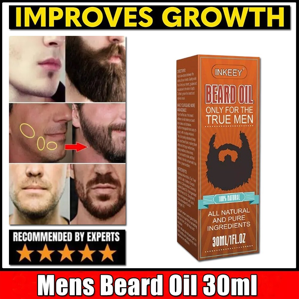 Beard Growth Oil Faster thicker Beard Growth Mustache Hair oil for Men Organic