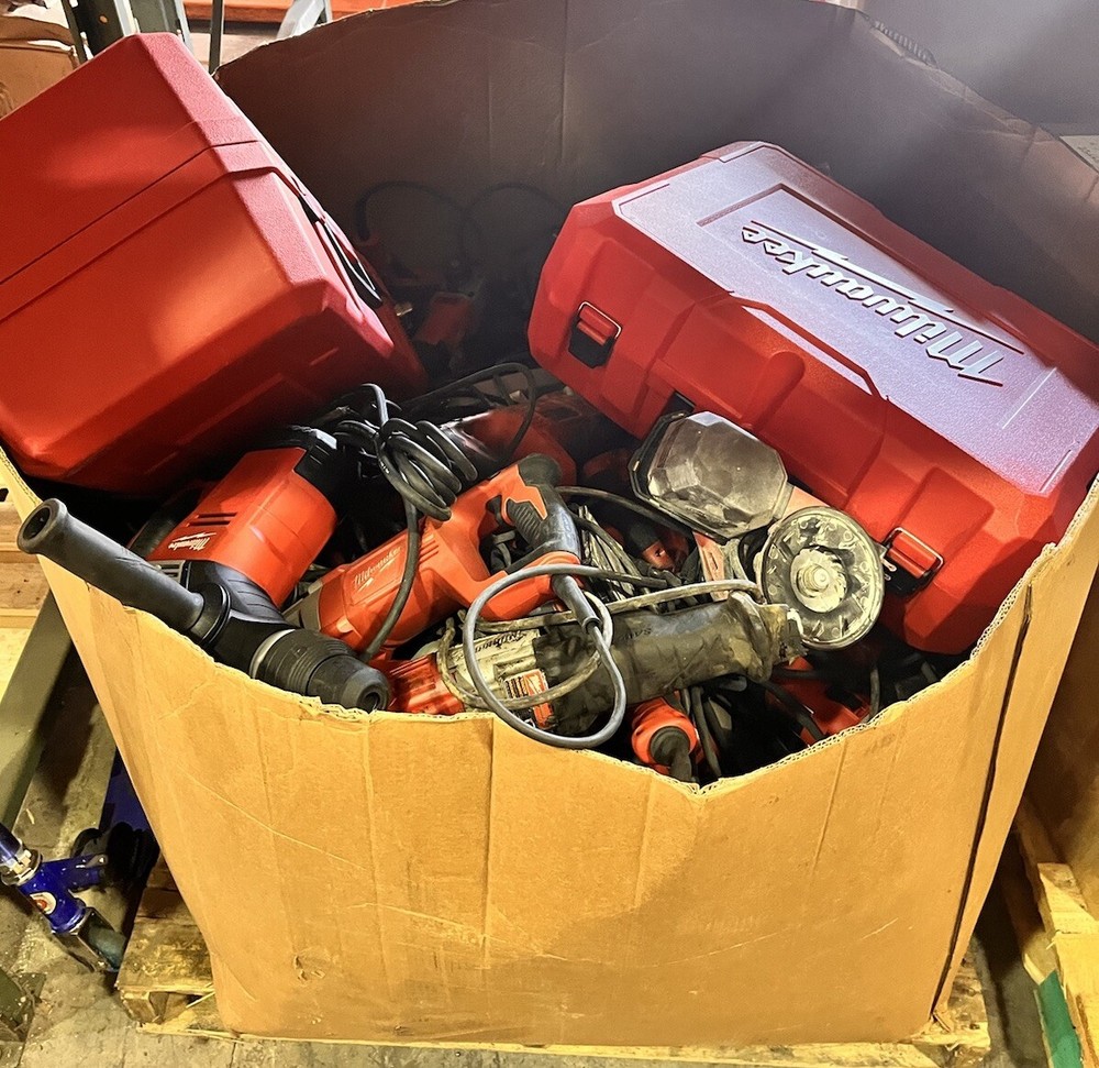 1 Pallet UNTESTED Assorted Milwaukee Corded Tools (read desc)