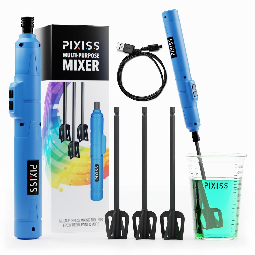 Epoxy Mixer Resin Mixer - Rechargeable Battery Handheld Mixer for Resin Acces...