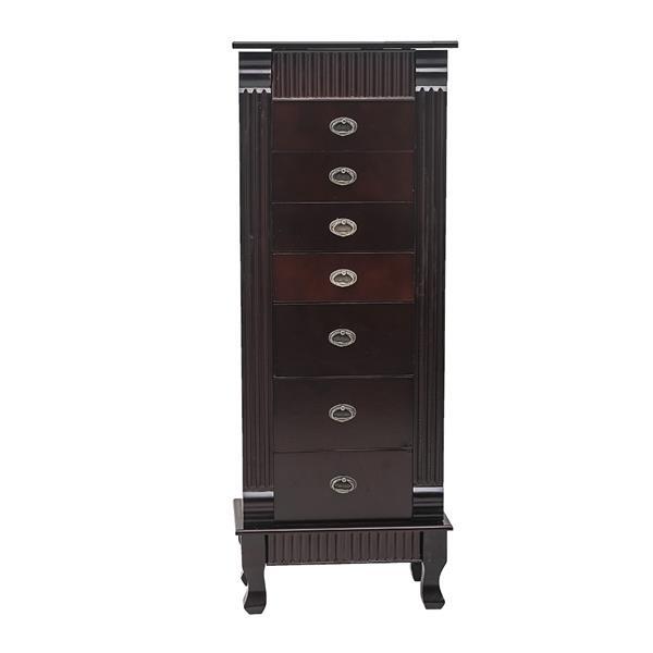 Standing*Armoire*Makeup*and*Divided*Organizer,Large*Jewelry*Storage*w/7*Swing*Ne