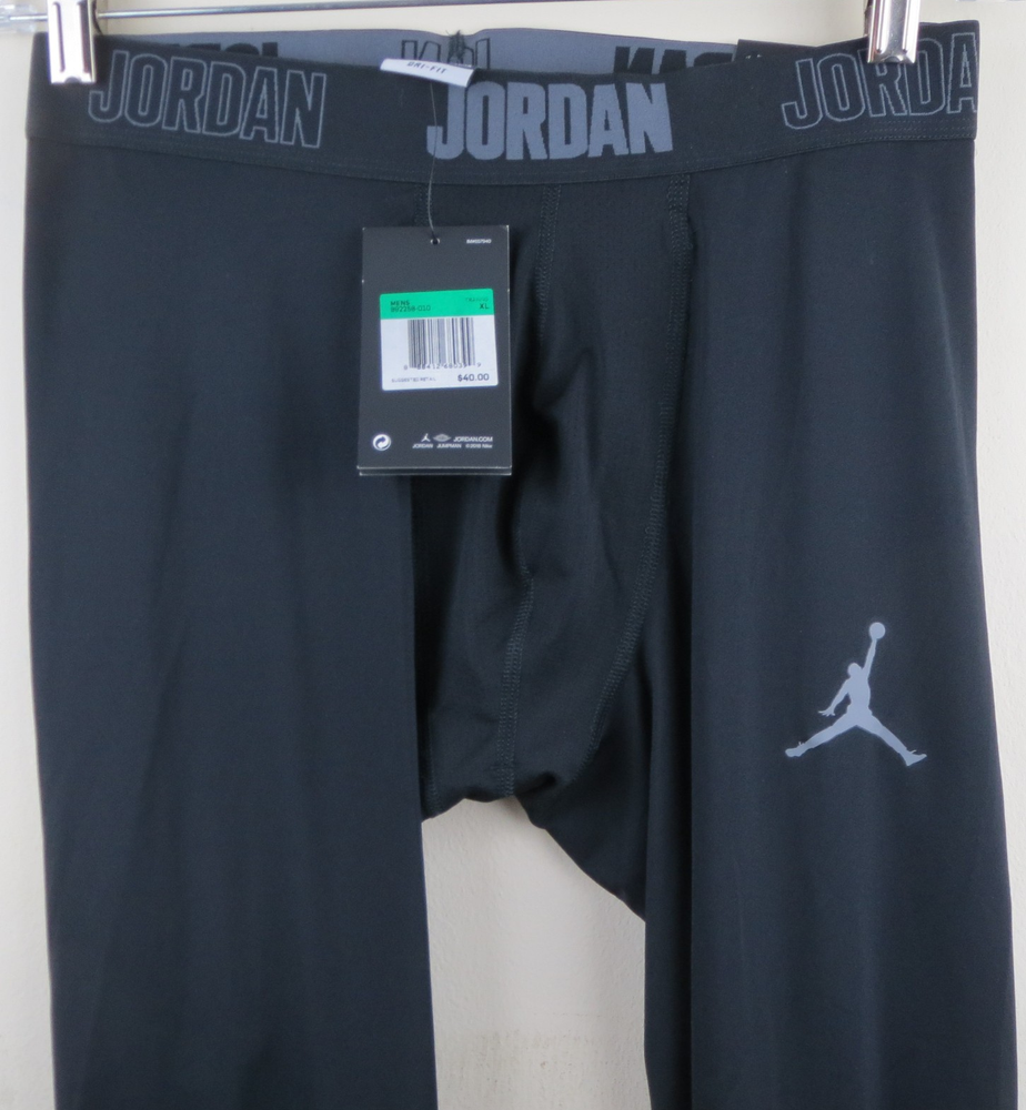 NWT Nike Air Jordan 23 Alpha Men's Training Tights Pants Black XL 892258-010