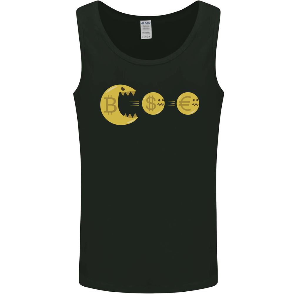 Bitcoin Monster Cypto Cryptocurrency Money Mens Vest Tank Top
