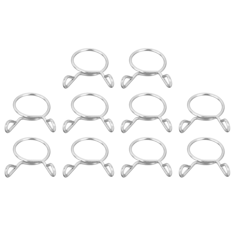 10 Pcs Fuel Line Hose Tubing Spring Clips 17mm Water Pipe Spring Clip Clamps