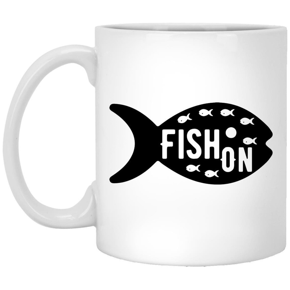 Fishing Lover Mug Fish On Coffee Mugs Gift For Dad Mom Grandpa Grandma Brother