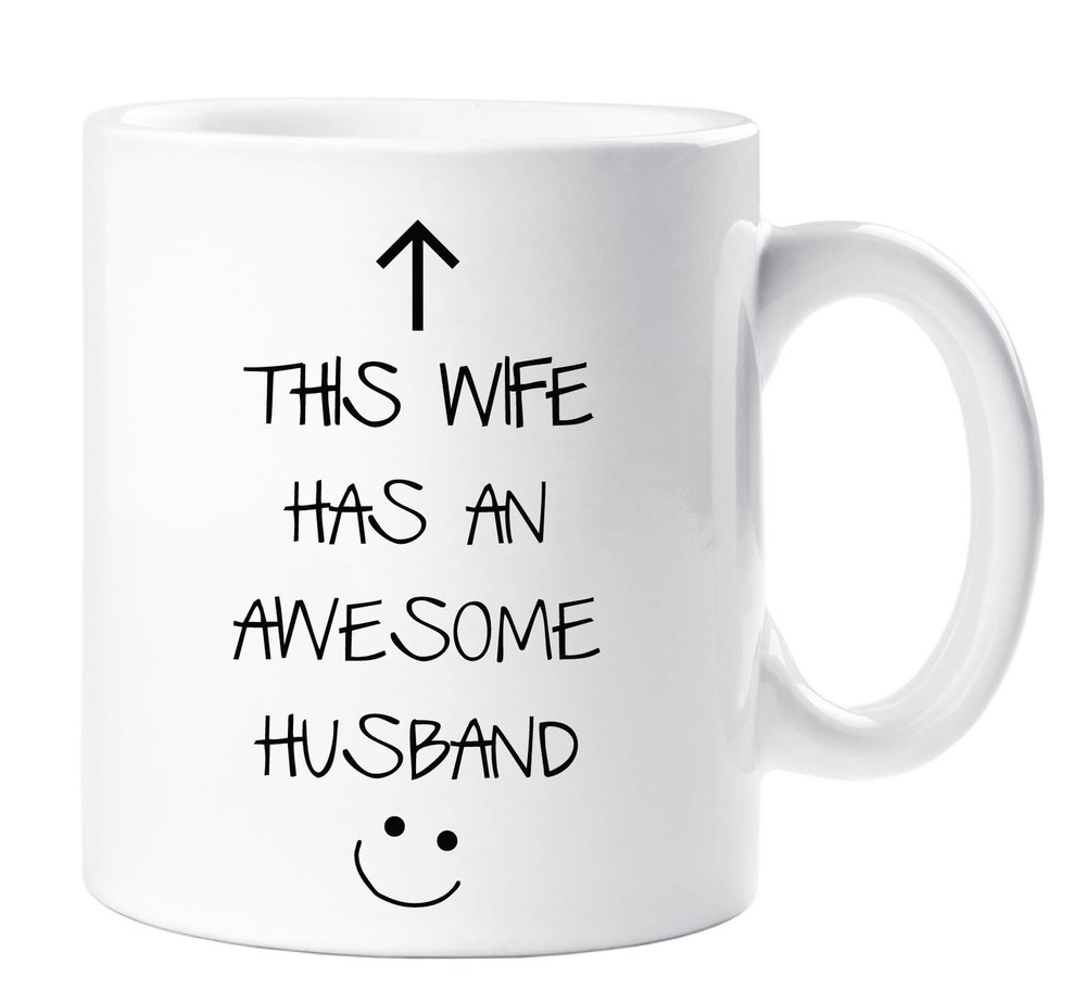 Husband Mug This Wife Has An Awesome Husband Ceramic Novelty Present Gift