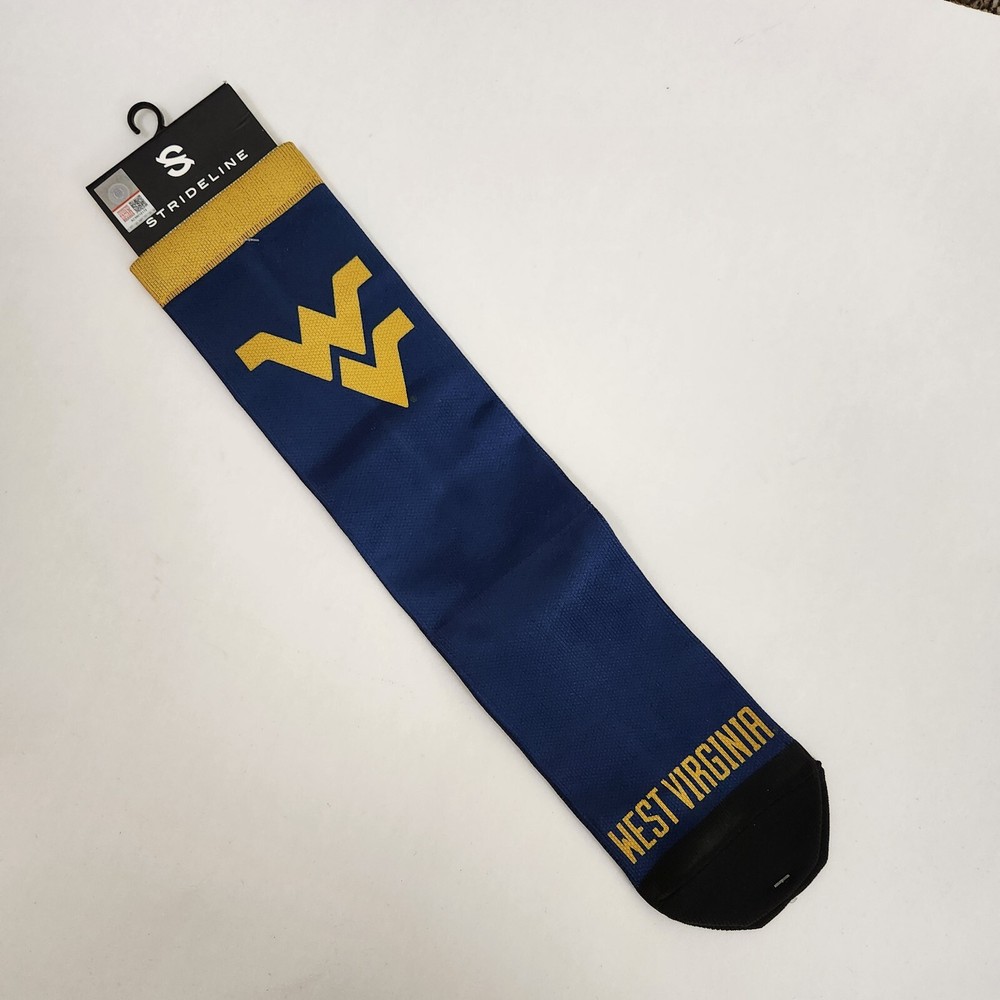 WVU Mountaineers Strideline Premium Dress Socks NCAA Team Sport New NWT