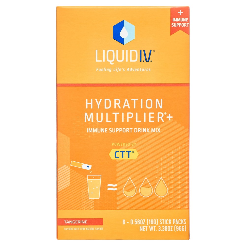 Liquid I.V. Hydration Multiplier Electrolyte Drink Mix in Tangerine  