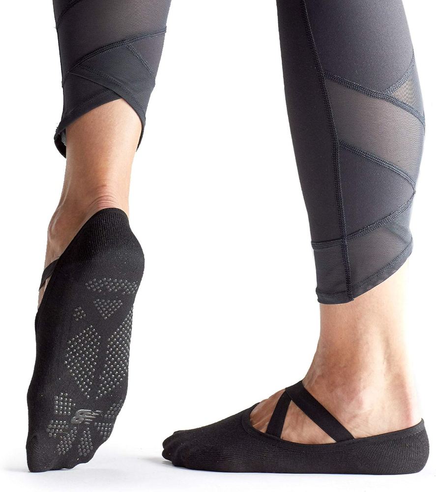 Yoga Socks for Women/Men - Non Slip Barre Socks with Grips/Straps | Sticky Gripp