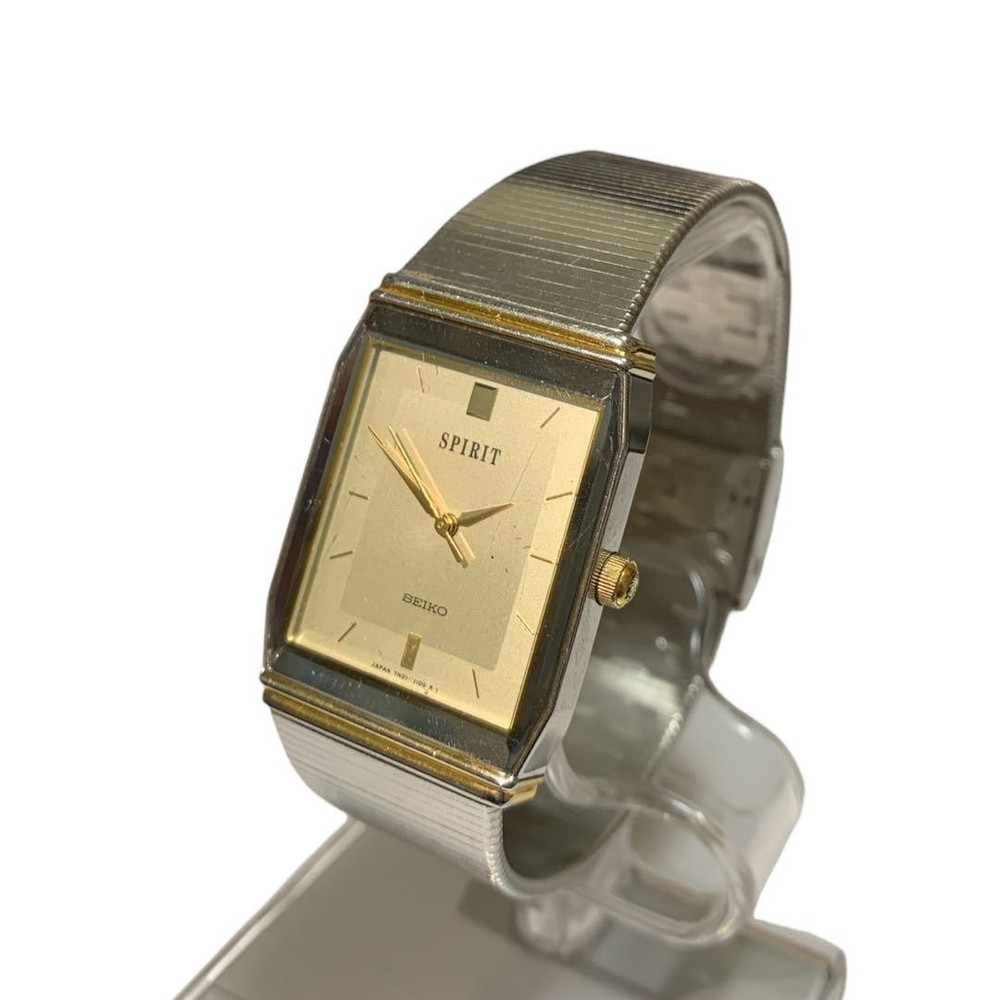 Seiko Spirit Men's Square Stainless Steel Dress Watch