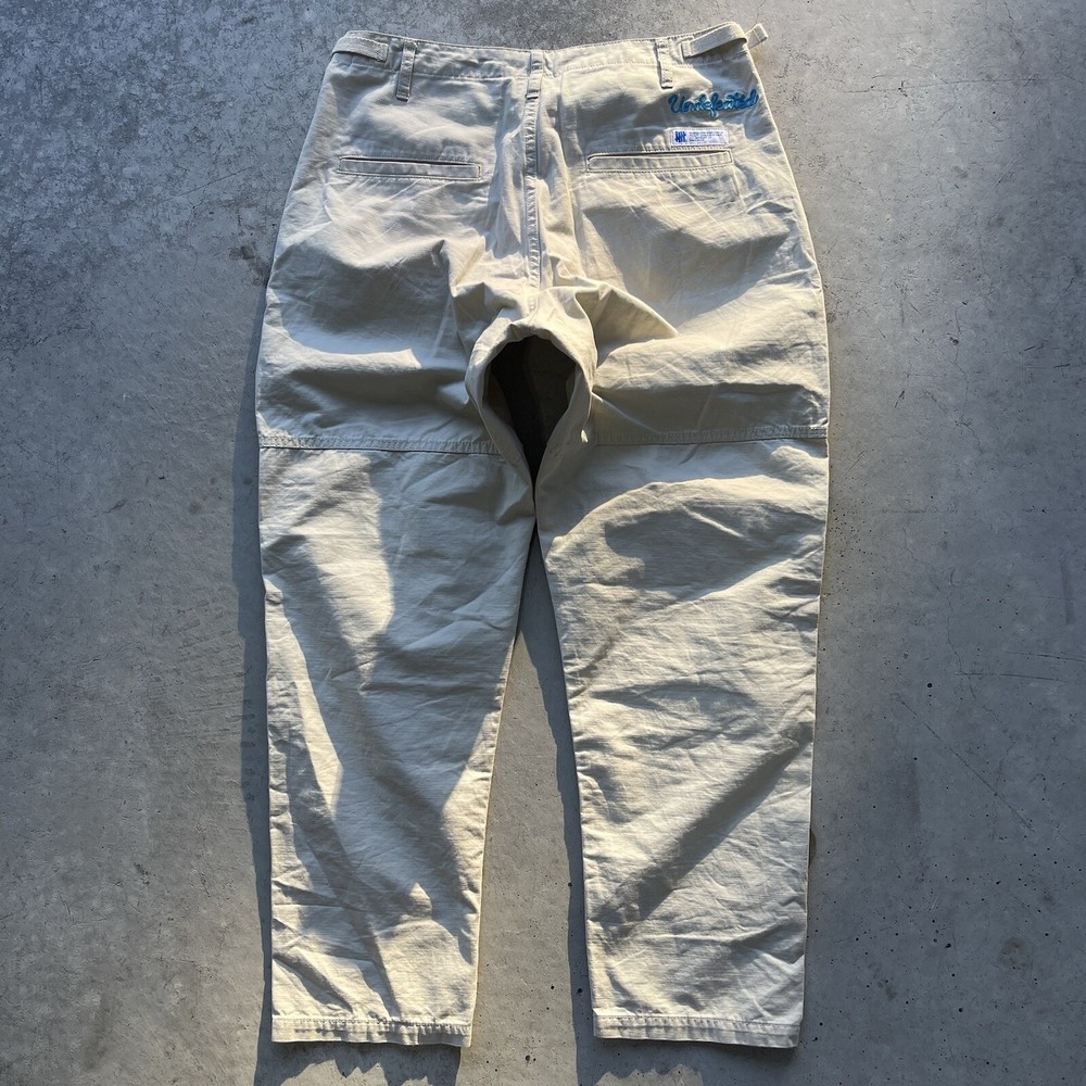 Undefeated Double Knees Pants Khaki Tan Men's size 32x30 (34x30) With Belt Loops