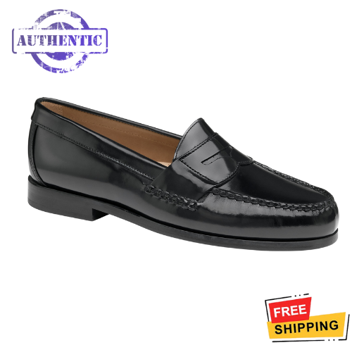 Authentic Mens Johnston & Murphy Hayes Penny Loafer in Comfortable Black