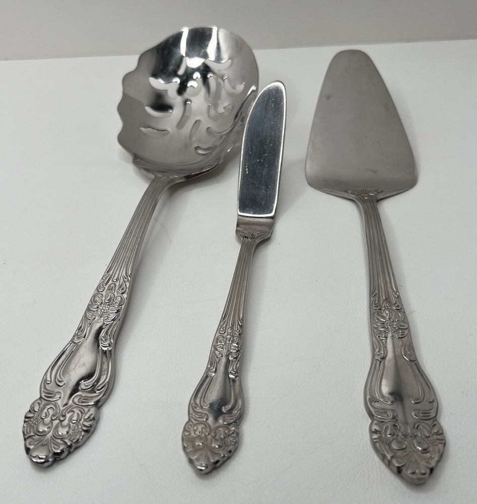 Reed & Barton Haversham Stainless Steel 18/10 Flatware Macaroni Spoon Pie Butter