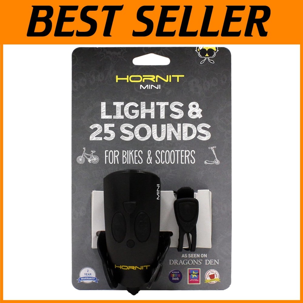 Mini Bike & Scooter Horn with Lights for Safe Fun Adventures