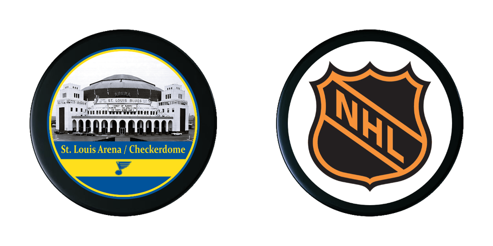 St. Louis Blues The Arena / Checkerdome Souvenir Hockey Puck NEW
