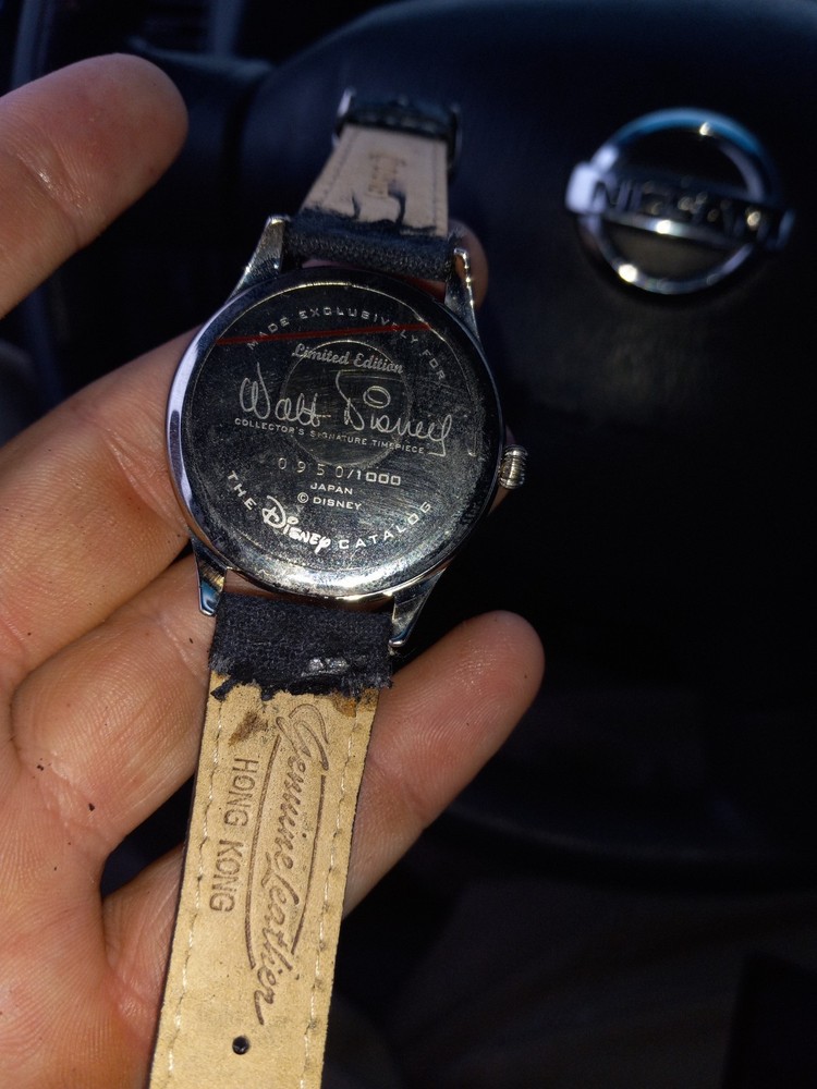 Disney Exclusive Walt Disney & Mickey Mouse Watch with Matching Box