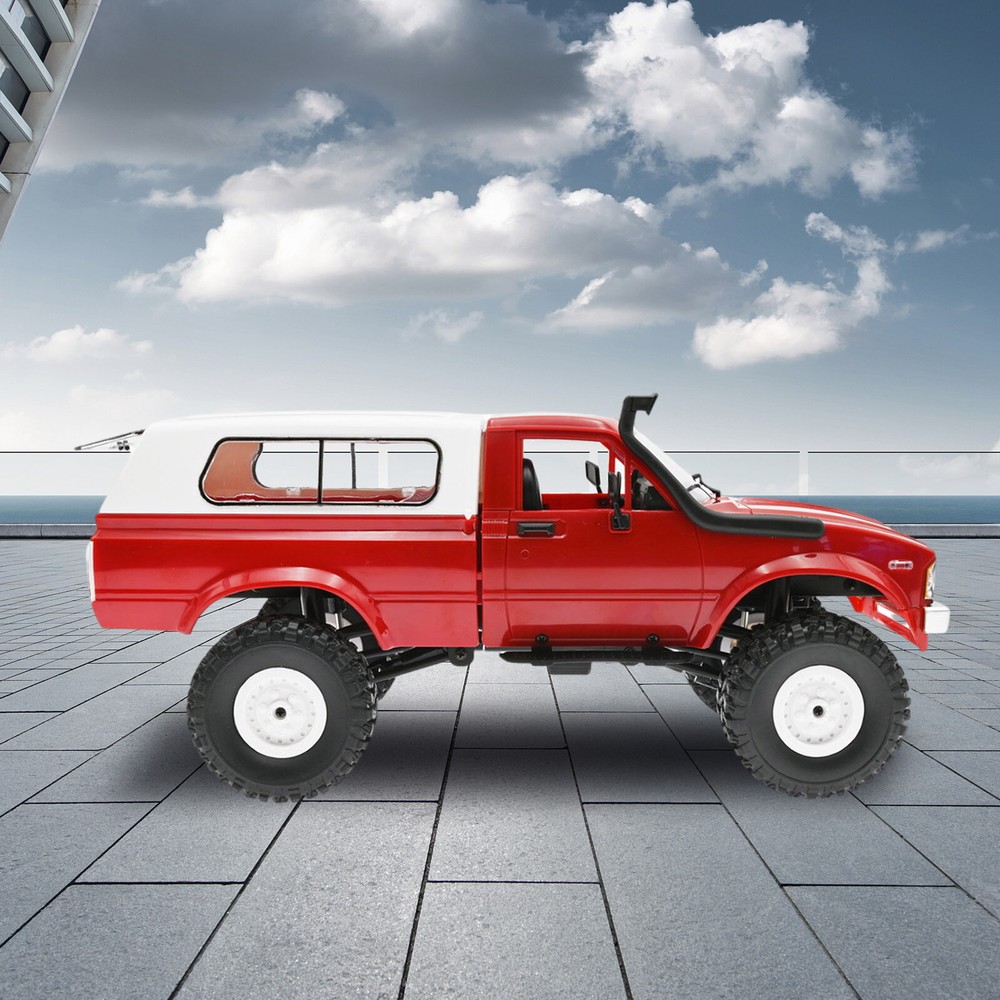 WPL RC Truck C24 1/16 4x4 4WD Scale Crawler Pickup Off Road RTR Car R/C Red