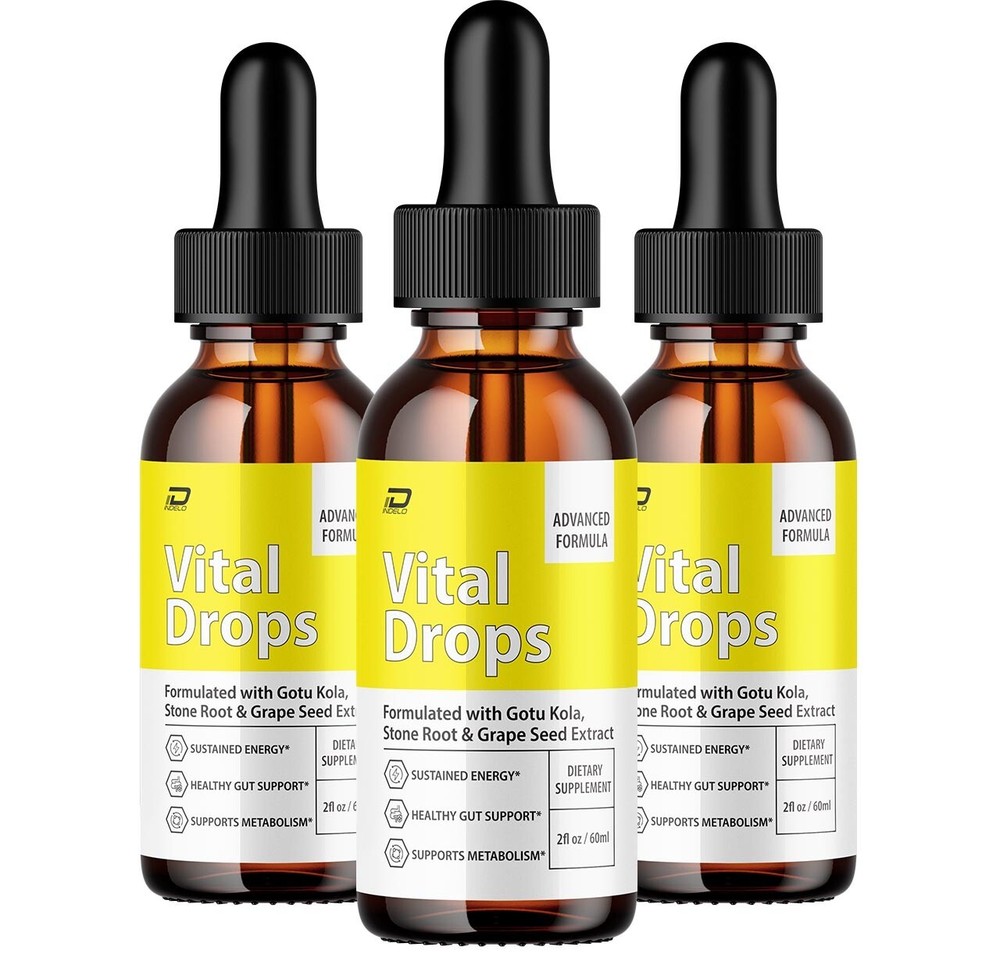 (3 Pack) Vital Drops Healthy Formula - VitalDrops All Natural Healthy Levels