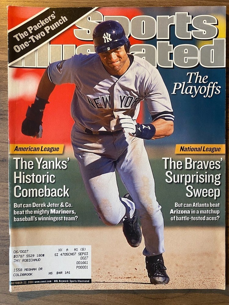 Sports Illustrated  Oct 22, 2001 -Yankees historic Comeback/Braves Sweep