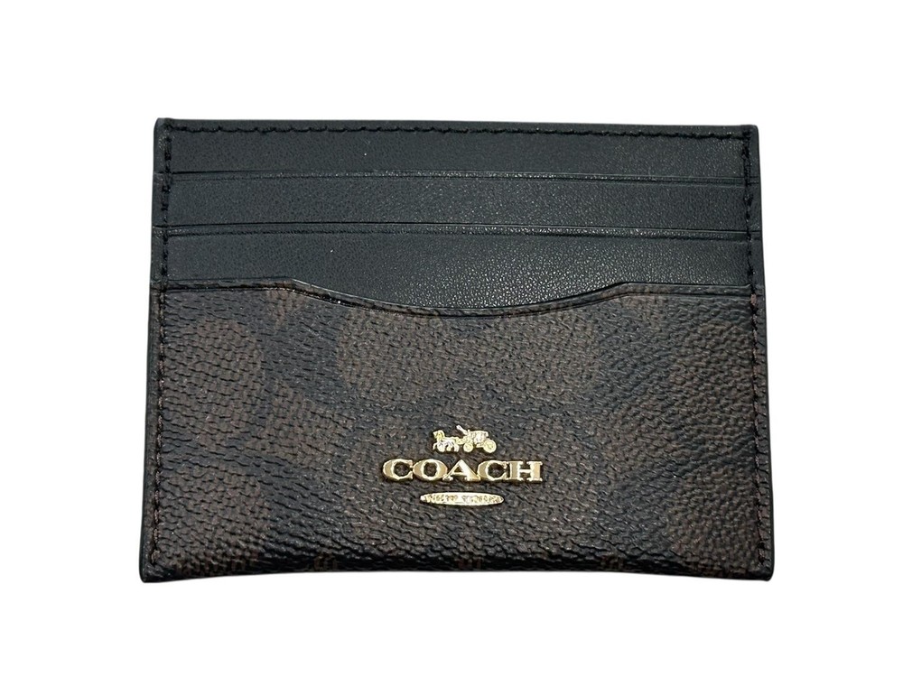 COACH CARD CASE HOLDER SIGNATURE CANVAS