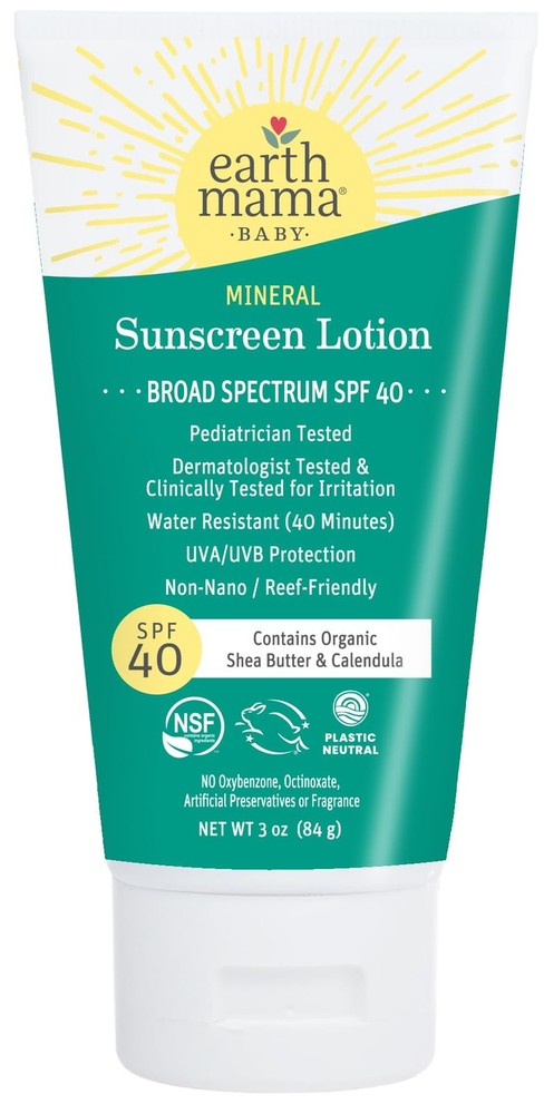 Baby Mineral Sunscreen SPF 40 | Reef Safe, Non-Nano Zinc, Water-Resistant, Natural Protection