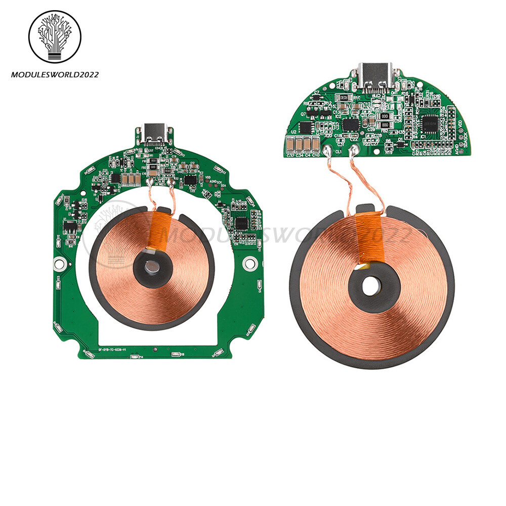 15W Wireless Charging Module Transmitter PCBA for Cell Phone Watches  Headset US