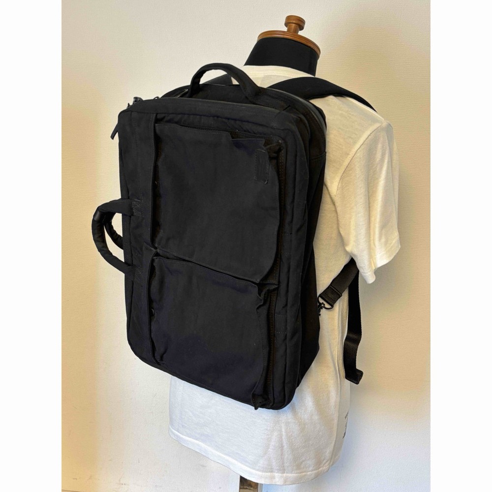 Porter Edifice Collaboration Full Black 3-Way Backpack Unisex Used