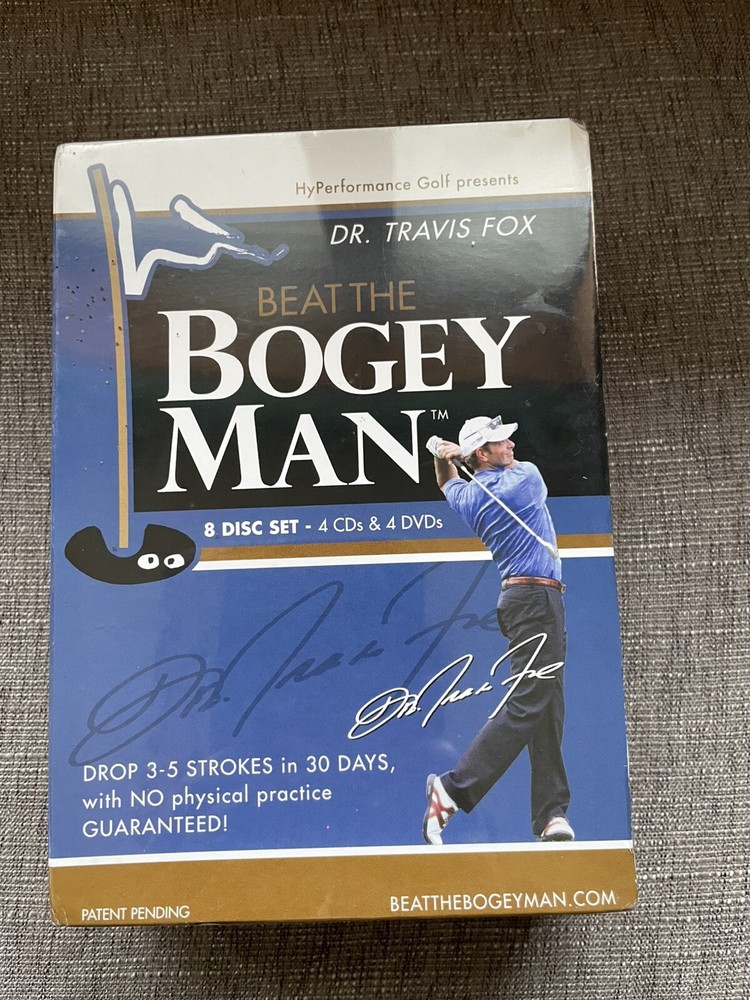 Beat The Bogey Dr Travis Fox 8 Disc Set 4 CDs 4 DVDs  NEW IOB Sealed