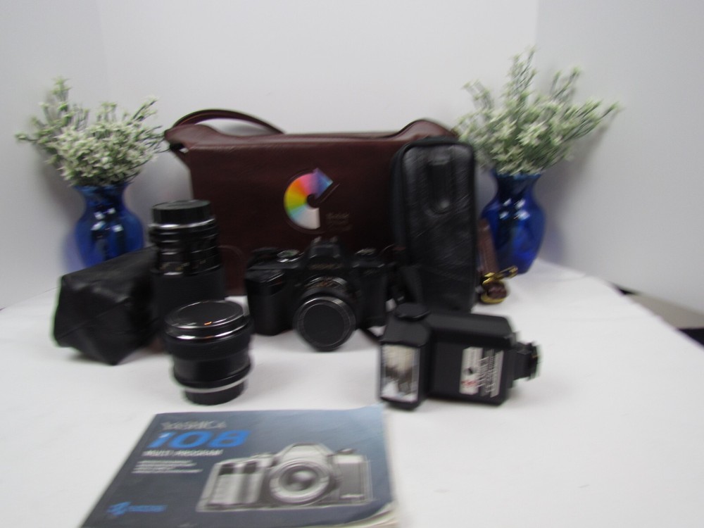 VINTAGE YASHICA CAMERA with Accessories. Kodak????