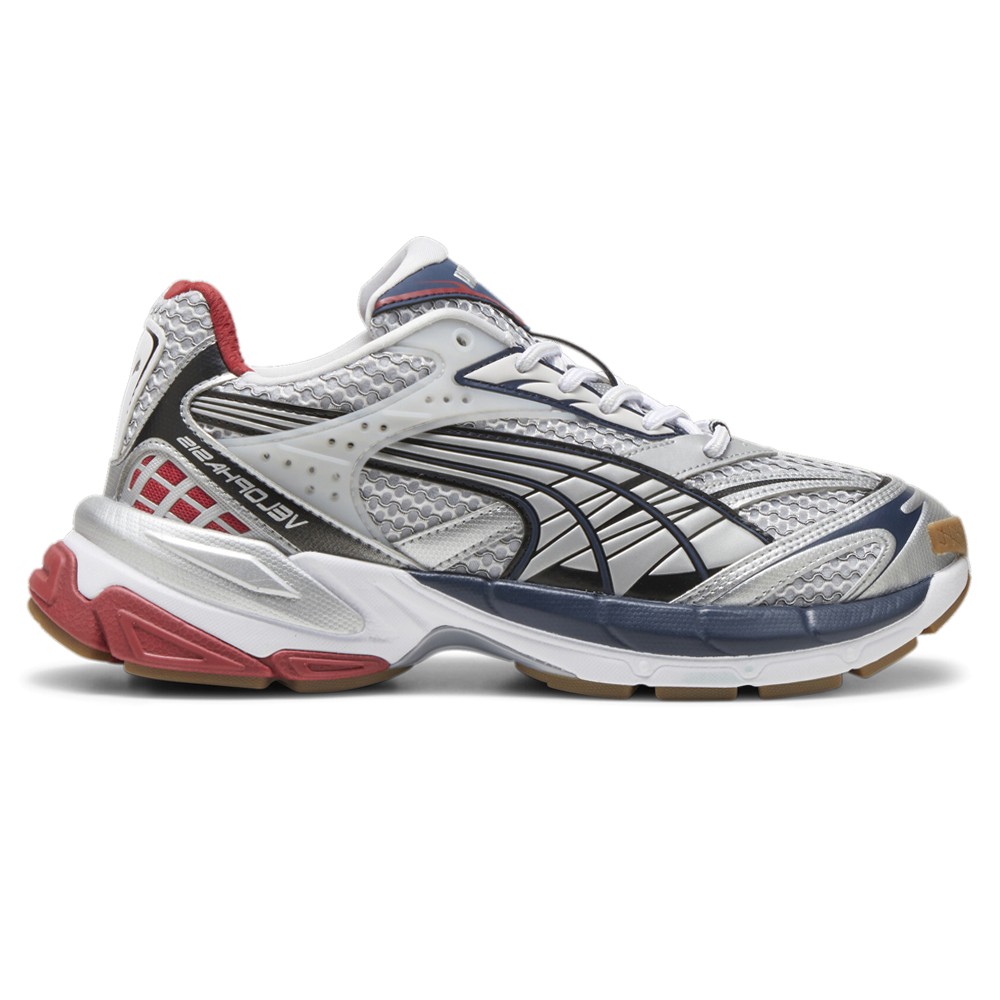 PUMA Velophasis Mens Grey Lace-Up Casual Sneakers 38936510