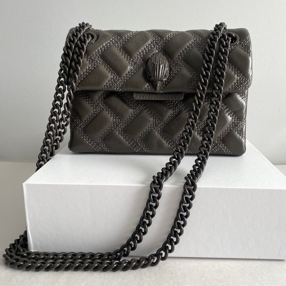 Kurt Geiger London Mini Kensington Drench Crossbody in Brown