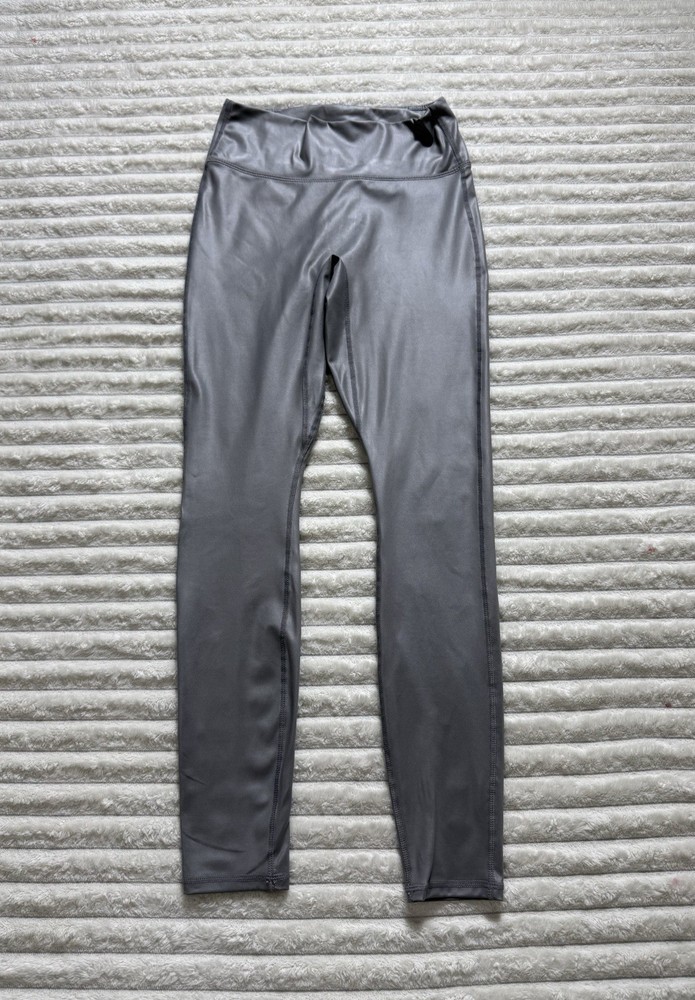 Fabletics Women's Gray Ankle Leggings High Rise Solid Size S