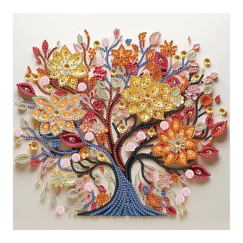 SJUTOUCI 5D Tree of Life Diamond Art Kit for Adults Special Shape Design