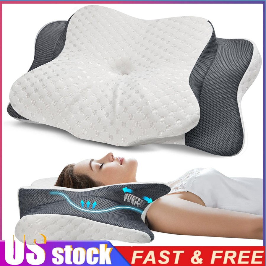 King Size Cervical Pillow,Shoulder Pain Relief Sleep,Memory Foam Pillow For Neck