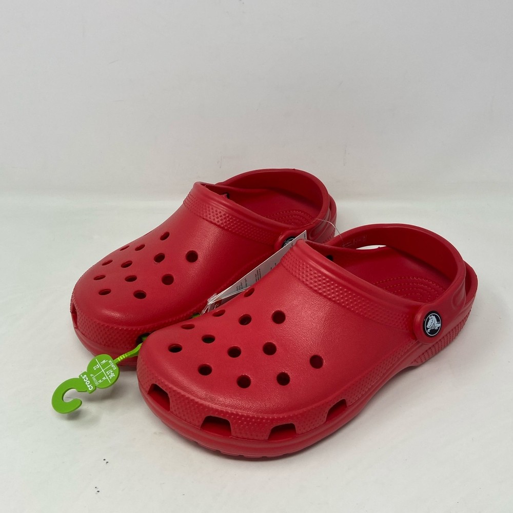 Crocs Kids Classic Clog 206991 - Varsity Red, Size J4 (Youth 4)