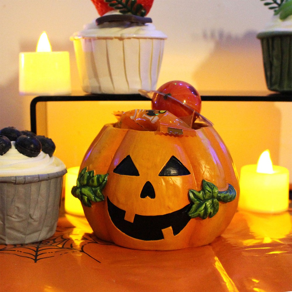 Pumpkin Flower Pot Resin Pumpkin Succulent Flower Pot Planter Halloween