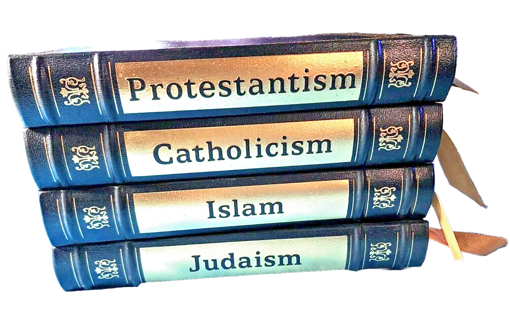 Golden Hardcover Religious Encyclopedia Set with Tips and Bookmarks  