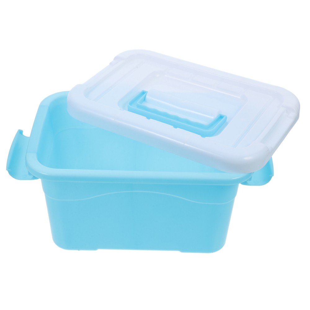Kids Toy Storage Box with Handles - Plastic Organizer Bins