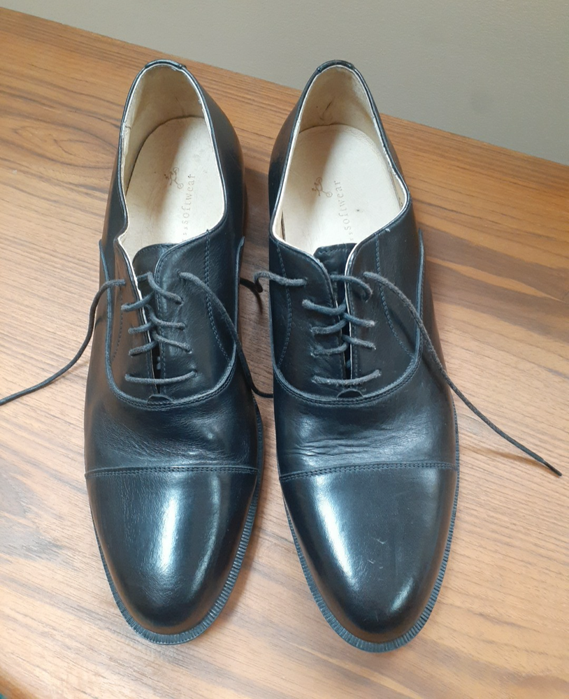 Vtg NORDSTROMS Men's Dress Shoes Black Leather Lace Up Cap Toe Oxford Size 12 B