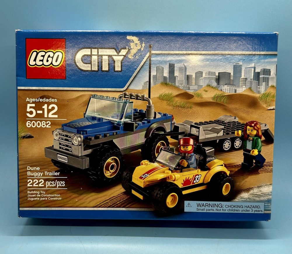 Brand New LEGO City Dune Buggy Trailer Set 60082 NIB - Retired - Factory Sealed