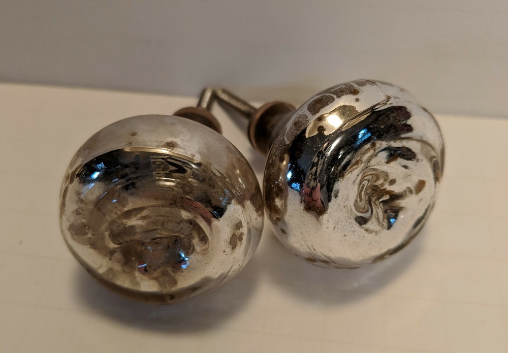 Silver Shabby Chic Drawer Knob Pull Handle Set of 2 for DIY Furniture