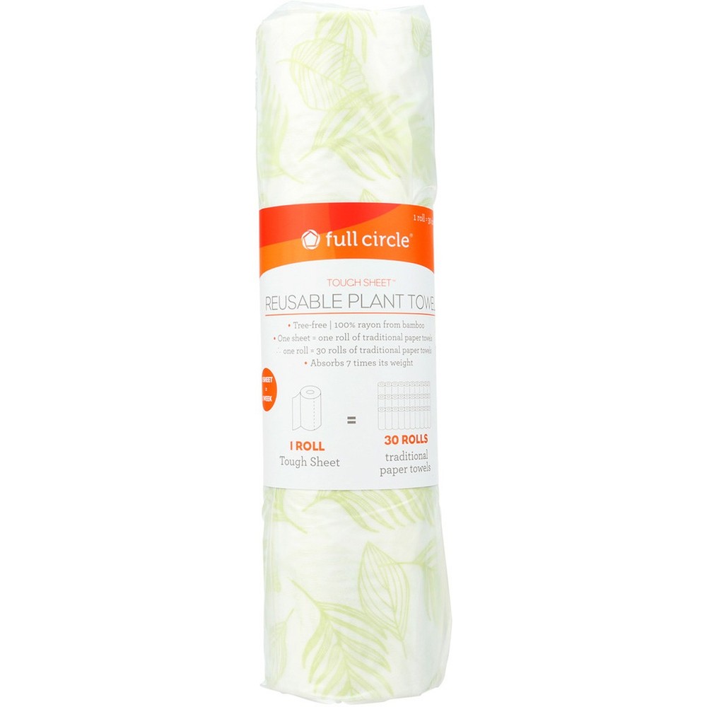 Eco-Friendly Full Circle Tough Sheet Reusable Bamboo Paper Towels with Tree Buds Design-image