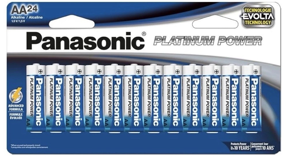🌀 Pack of 24 Panasonic AA Batteries Long-Lasting Power & Leak Resistant 🌀
