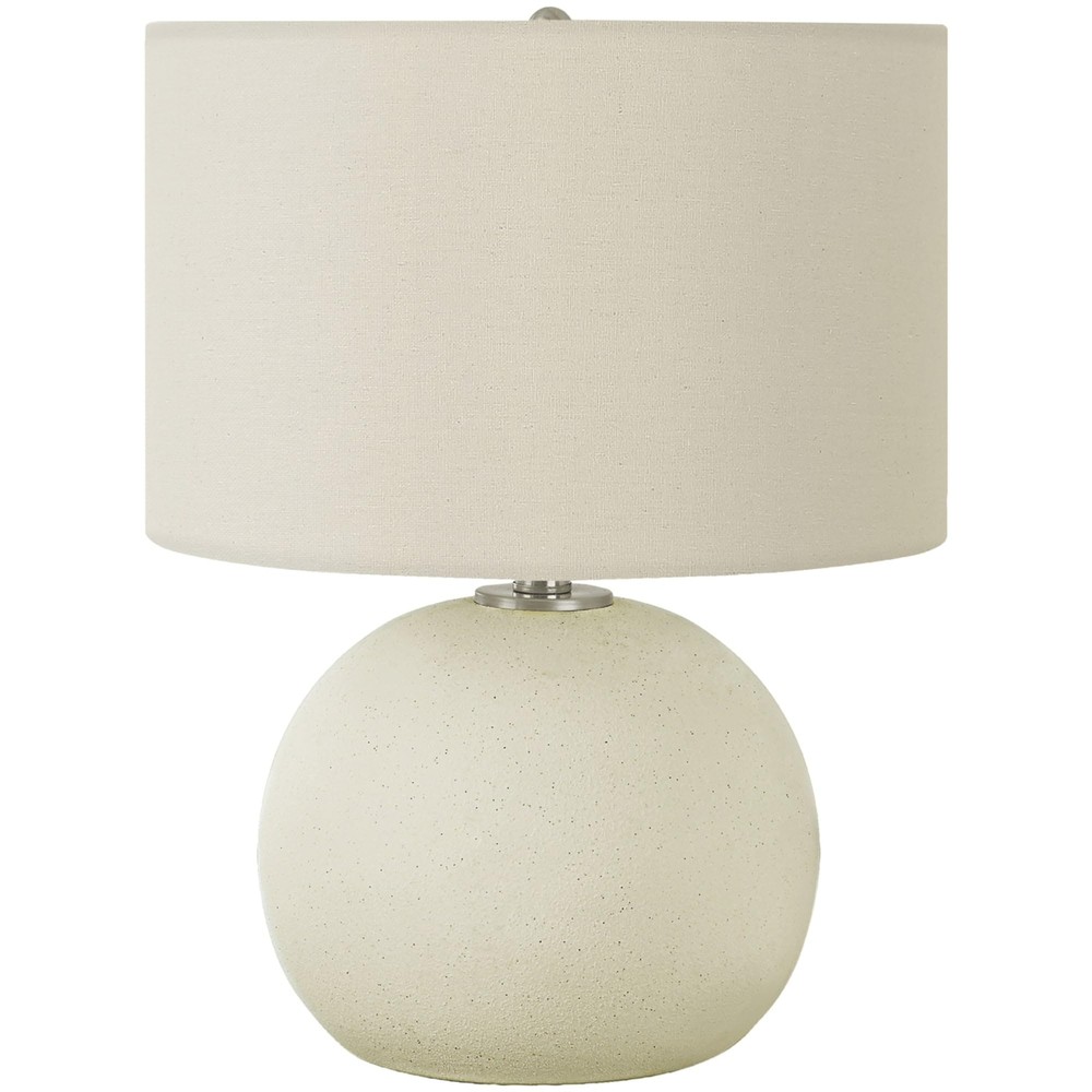 I 9630 LightingTable Lamp, Ivory/Cream Shade, Cream Ceramic, Contemporary